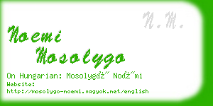 noemi mosolygo business card